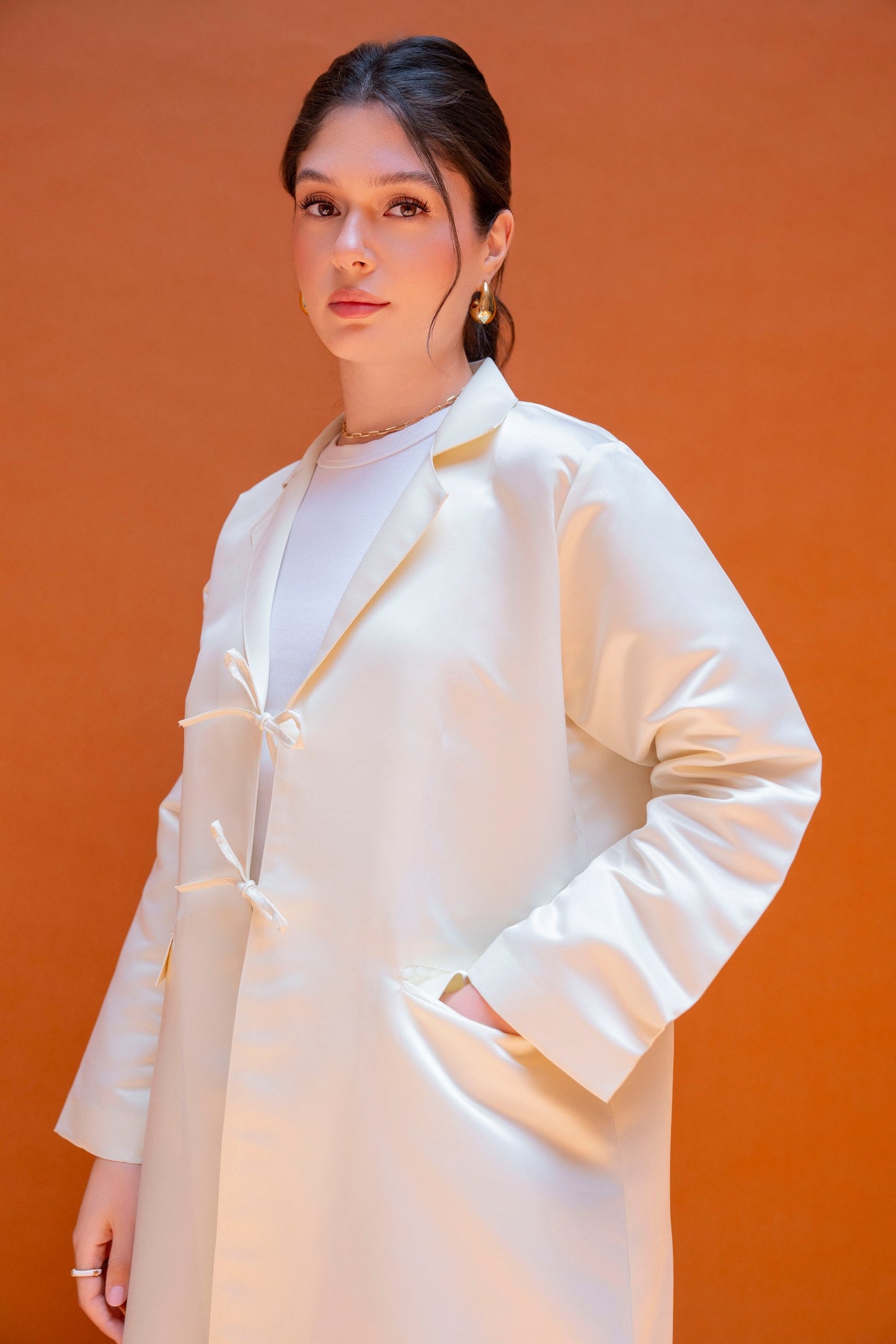 Double Bow Abaya