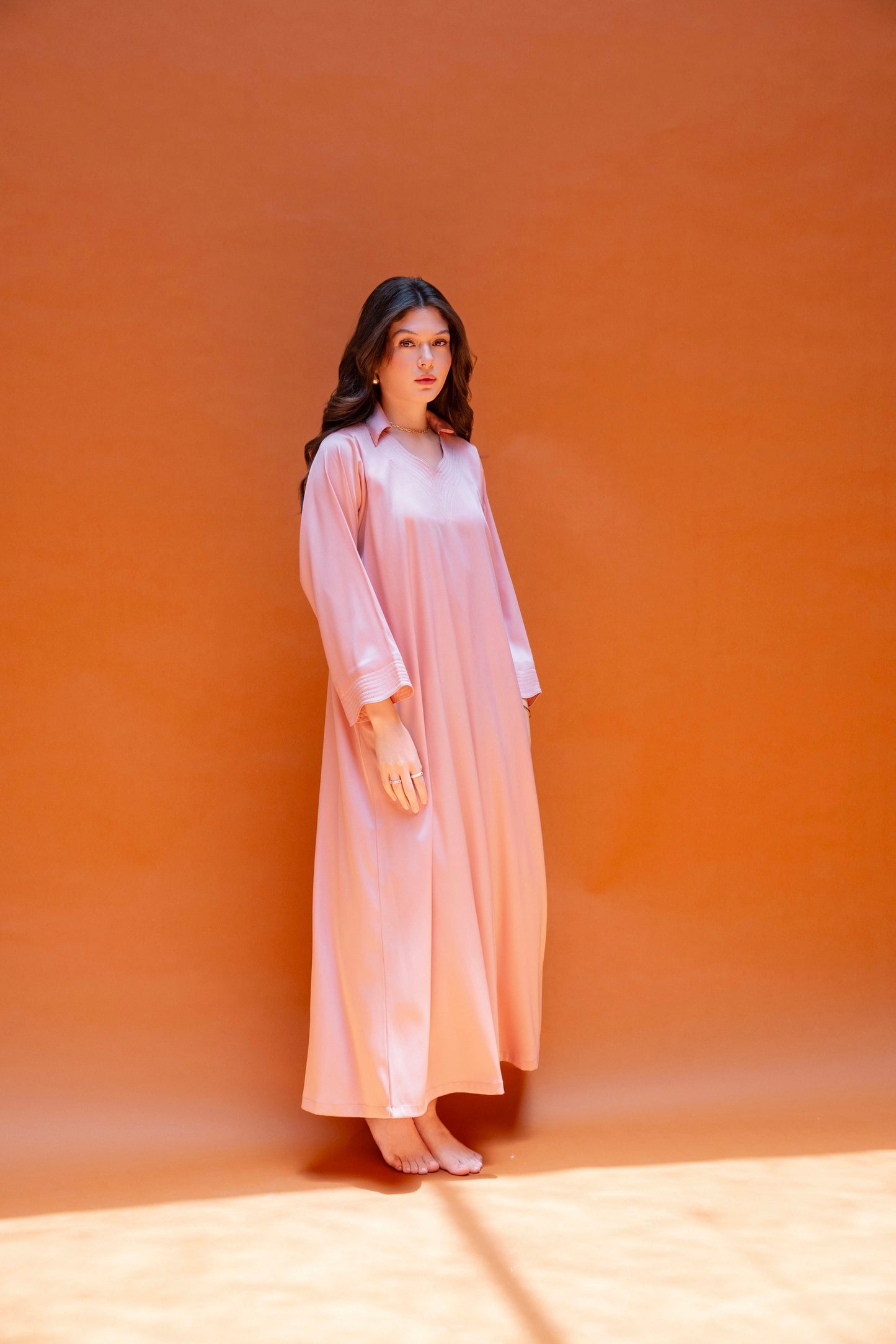 Soft Wave Collared Kaftan