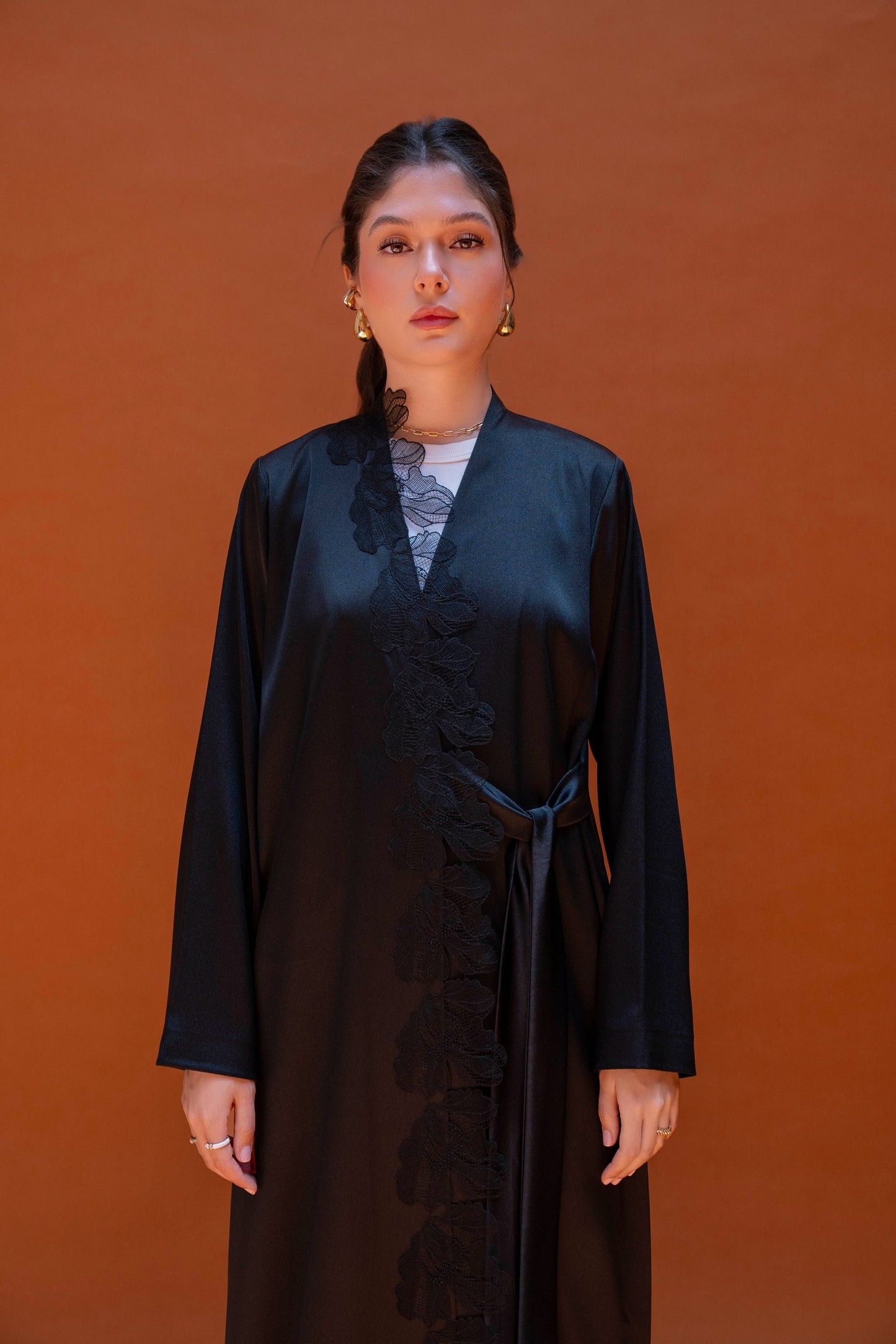 Petal Lace Abaya