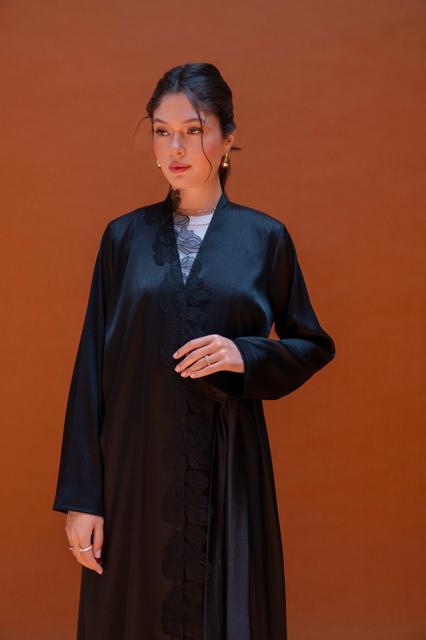 Petal Lace Abaya
