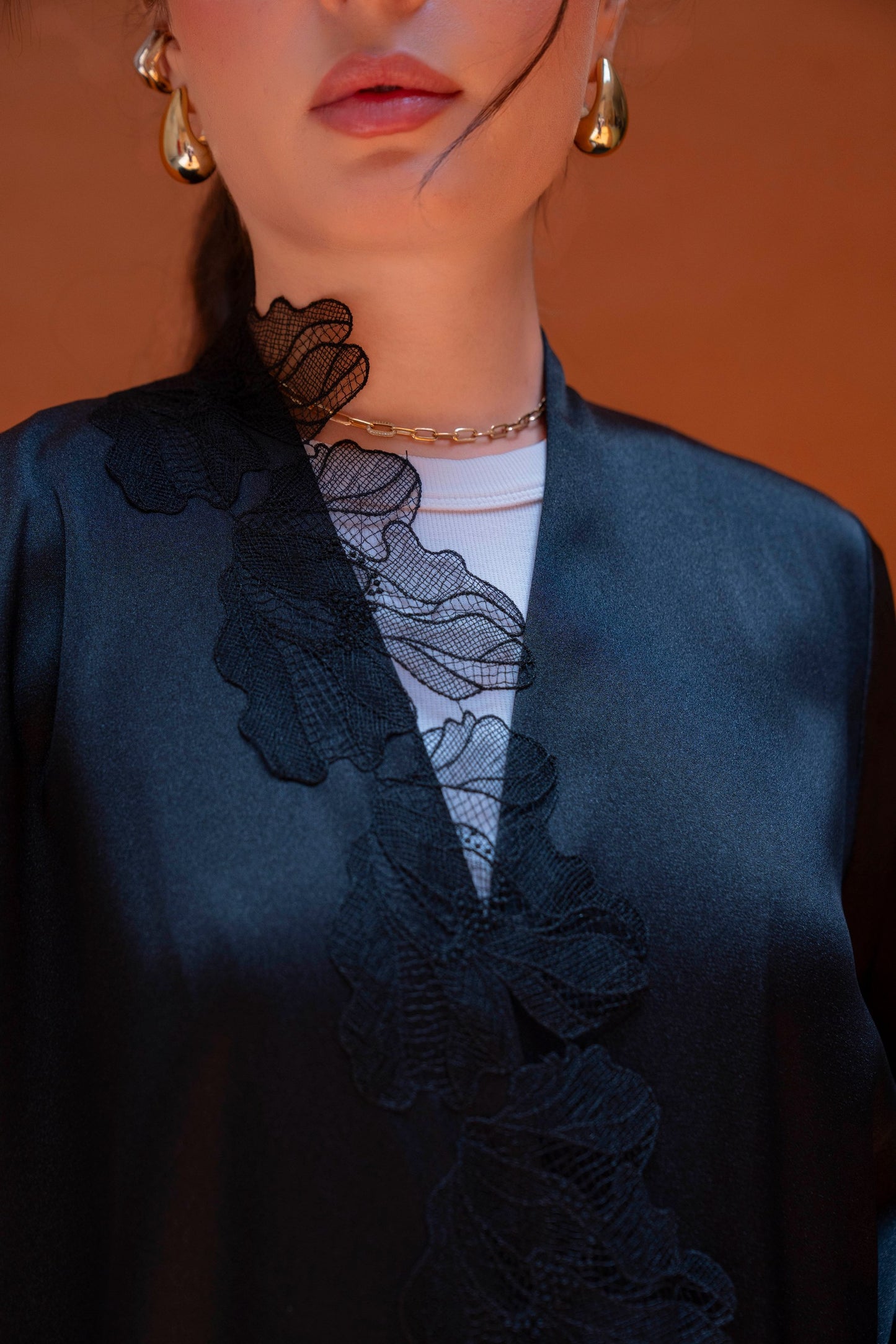 Petal Lace Abaya