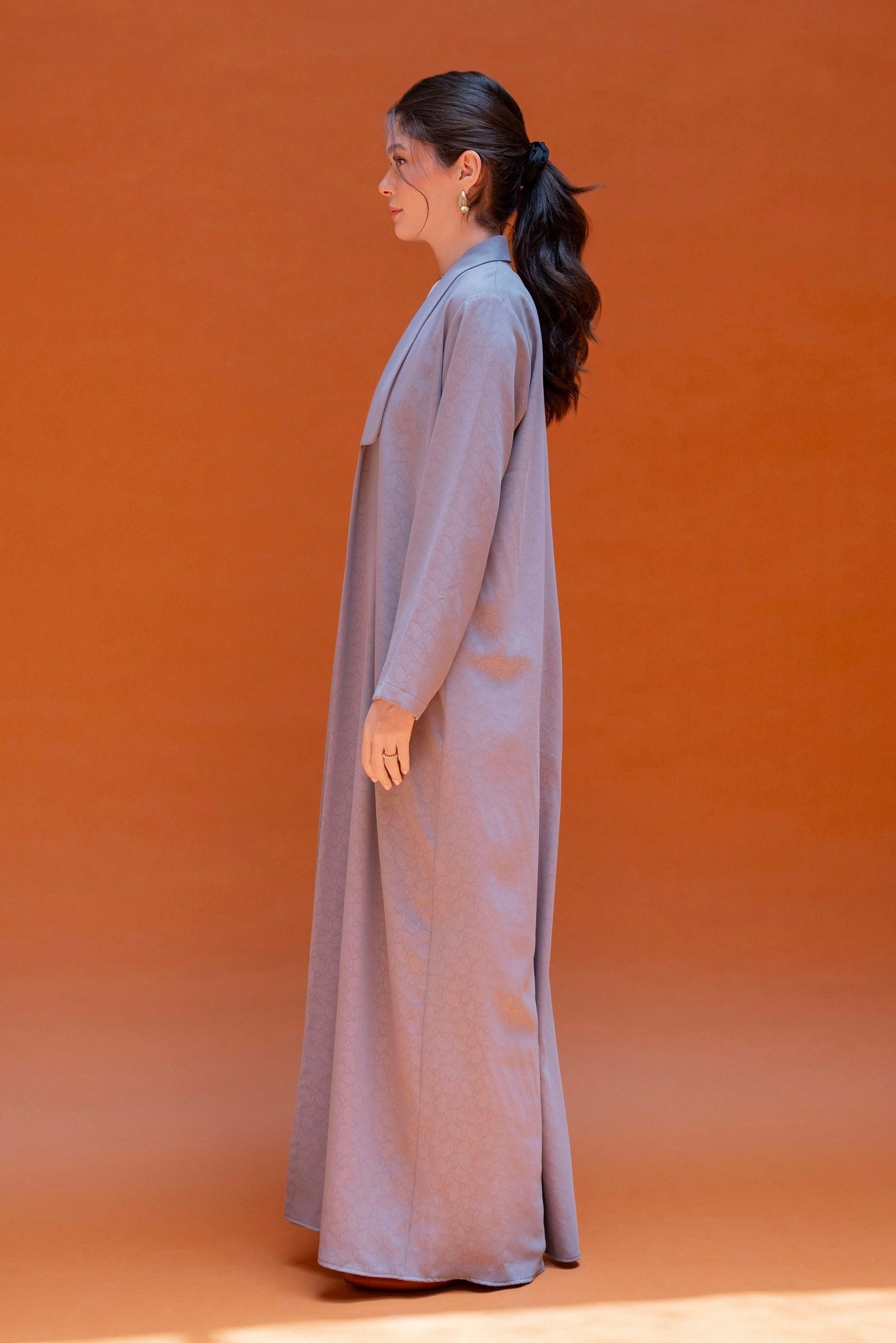 Drop Collar Paisley Abaya