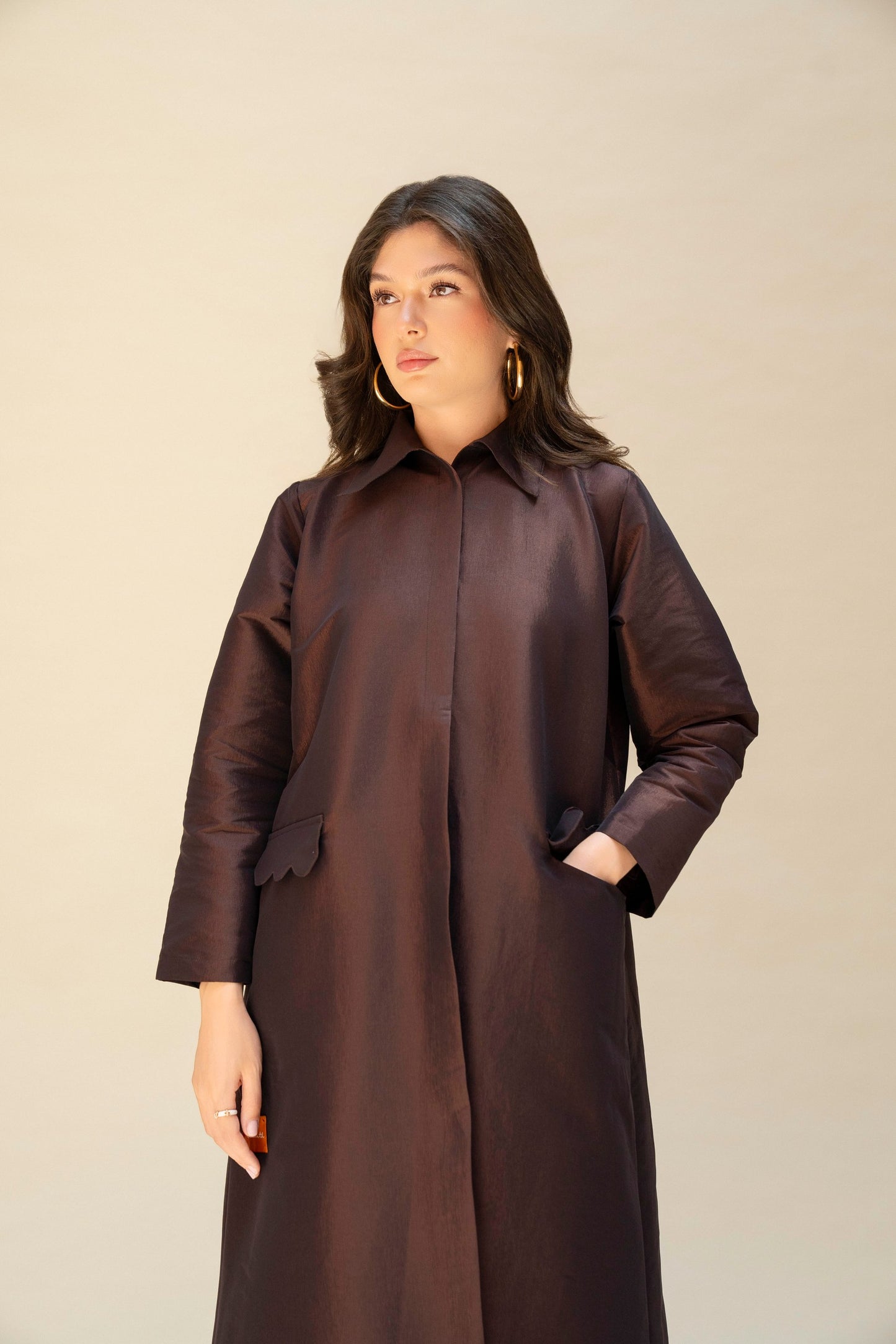 Scallop Line Abaya