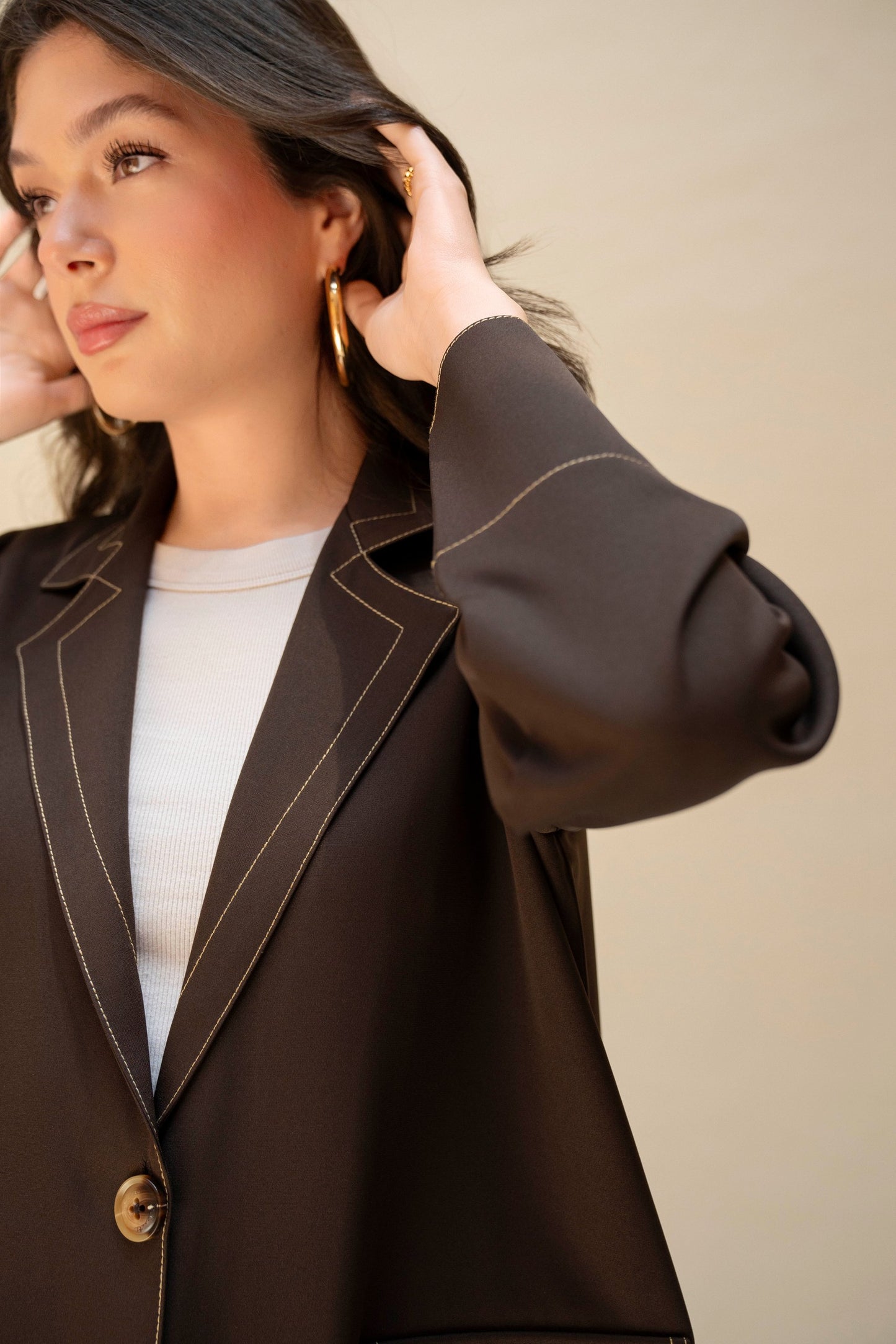 Stitchline Blazer Abaya