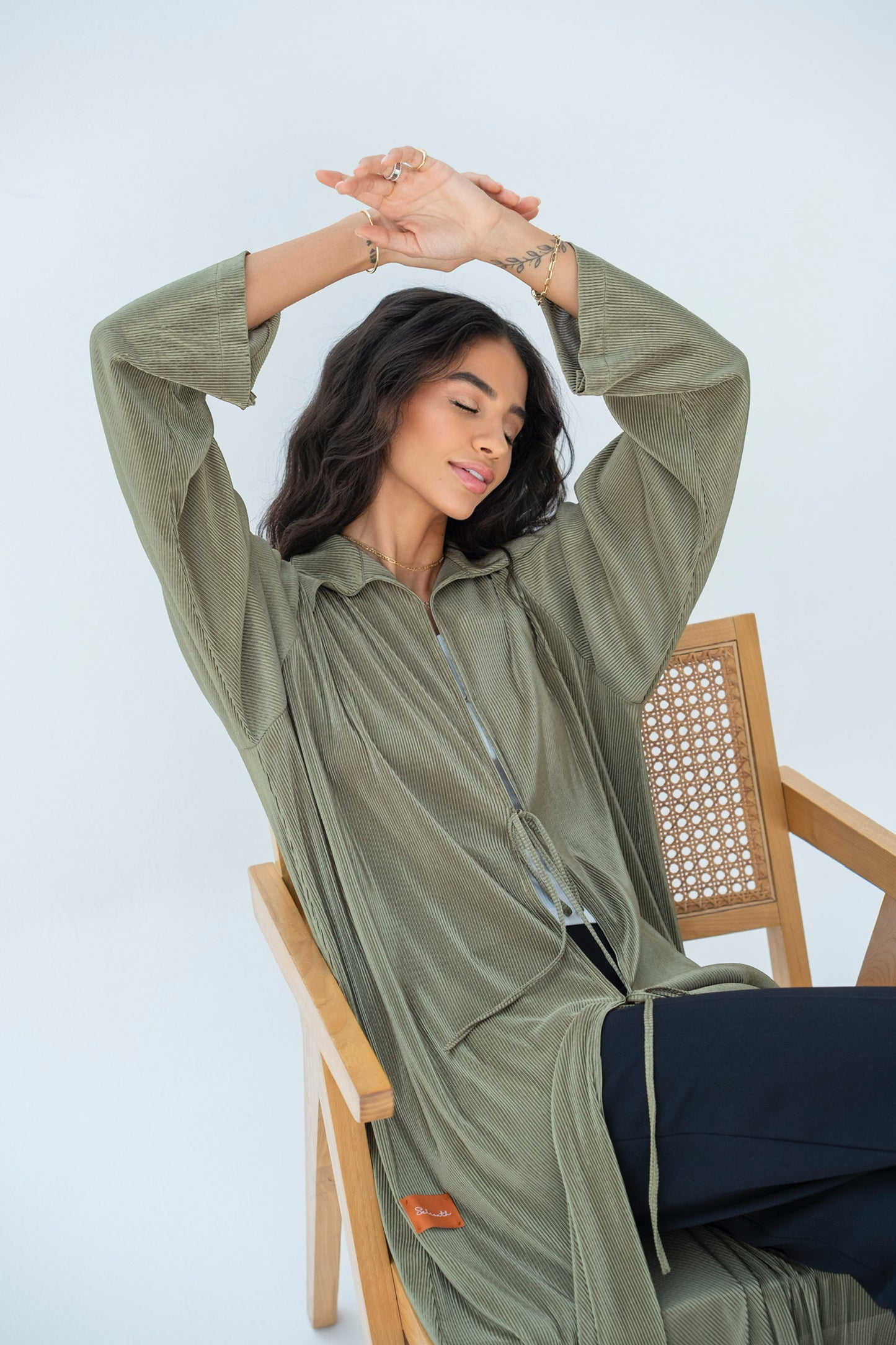 Pleated Trench