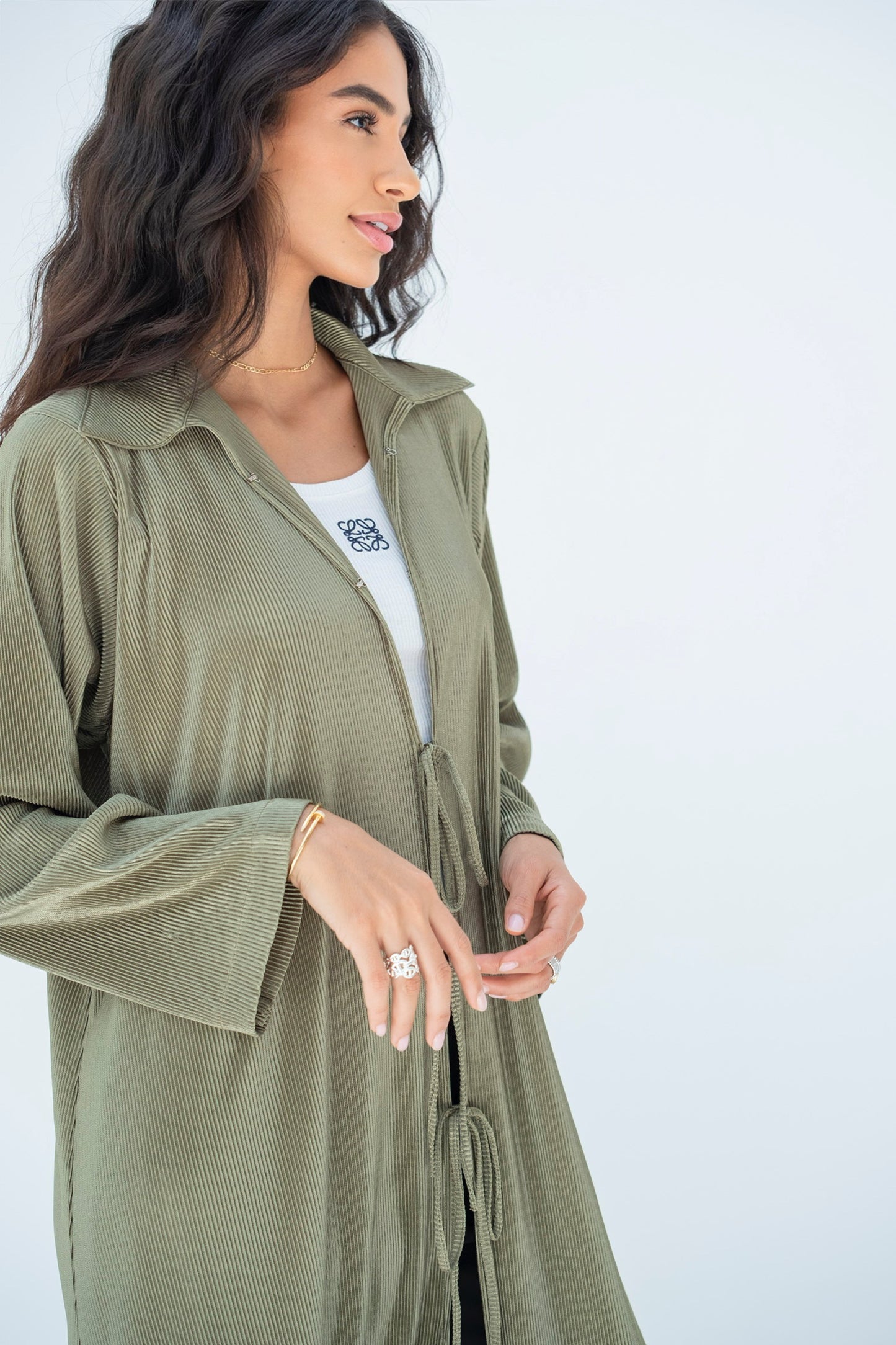 Pleated Trench