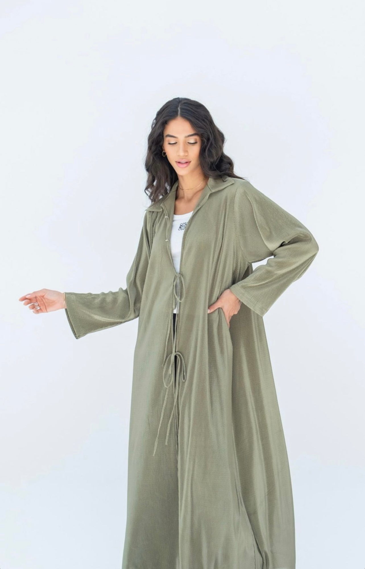 Pleated Trench