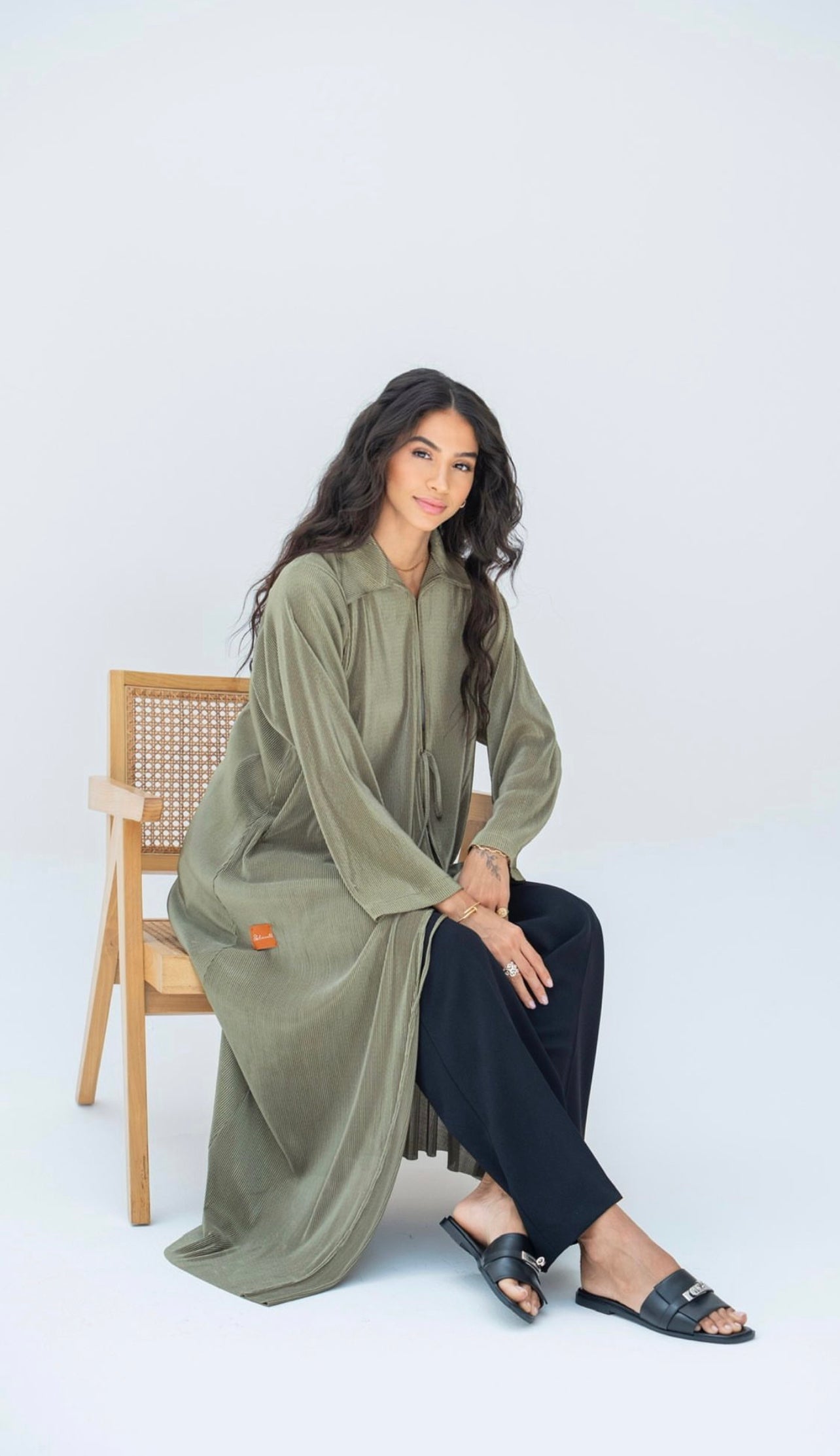Pleated Trench