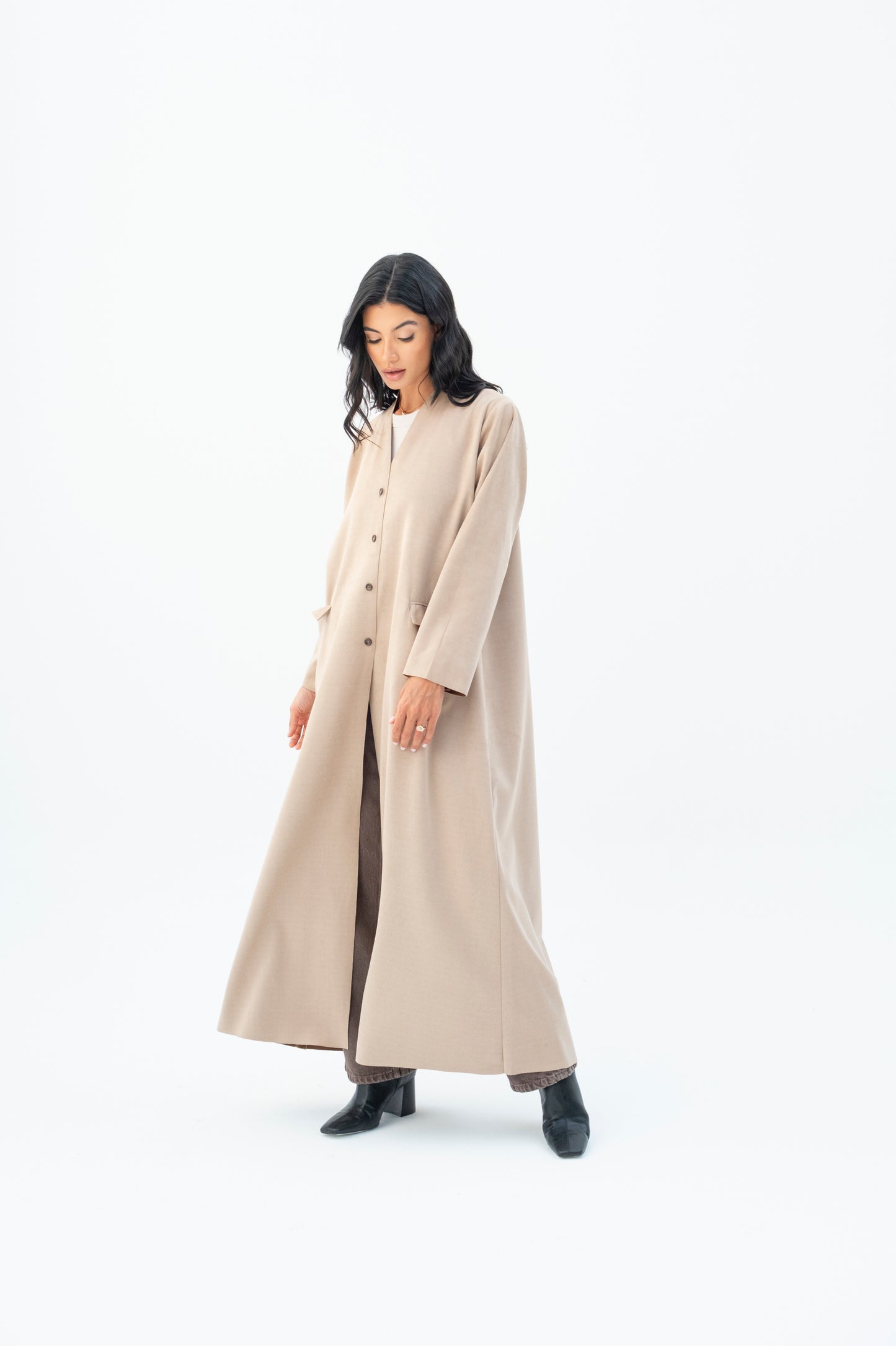 Suede Cardigan Abaya