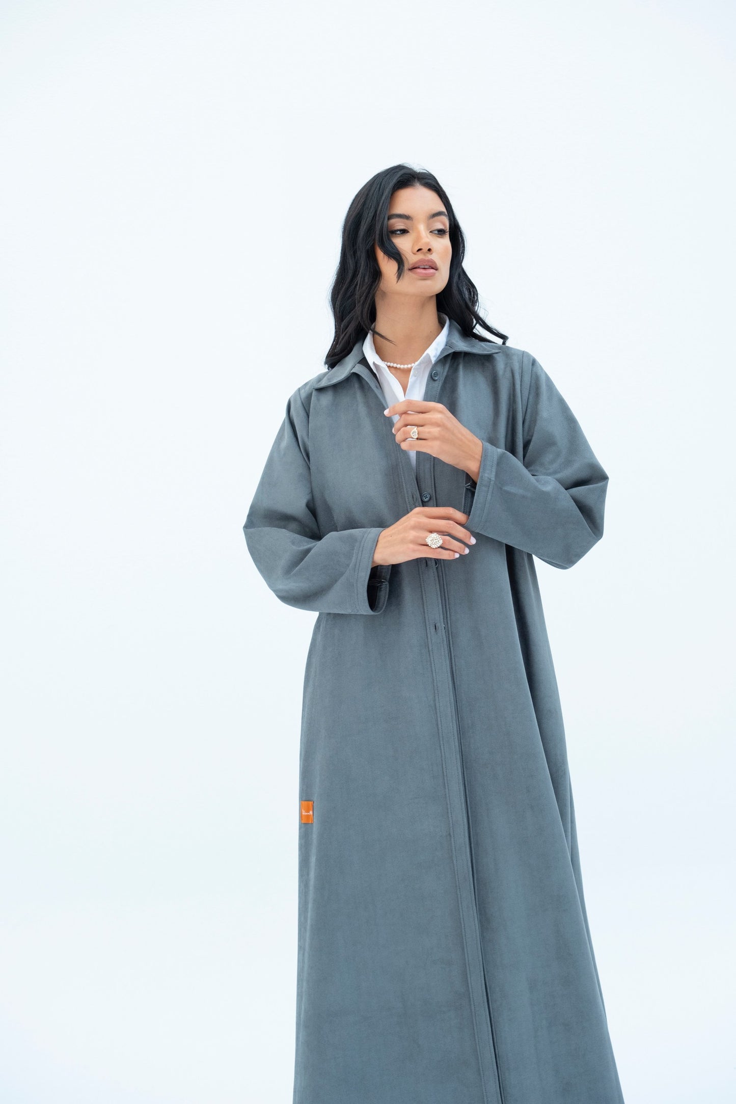 Suede Overshirt Abaya