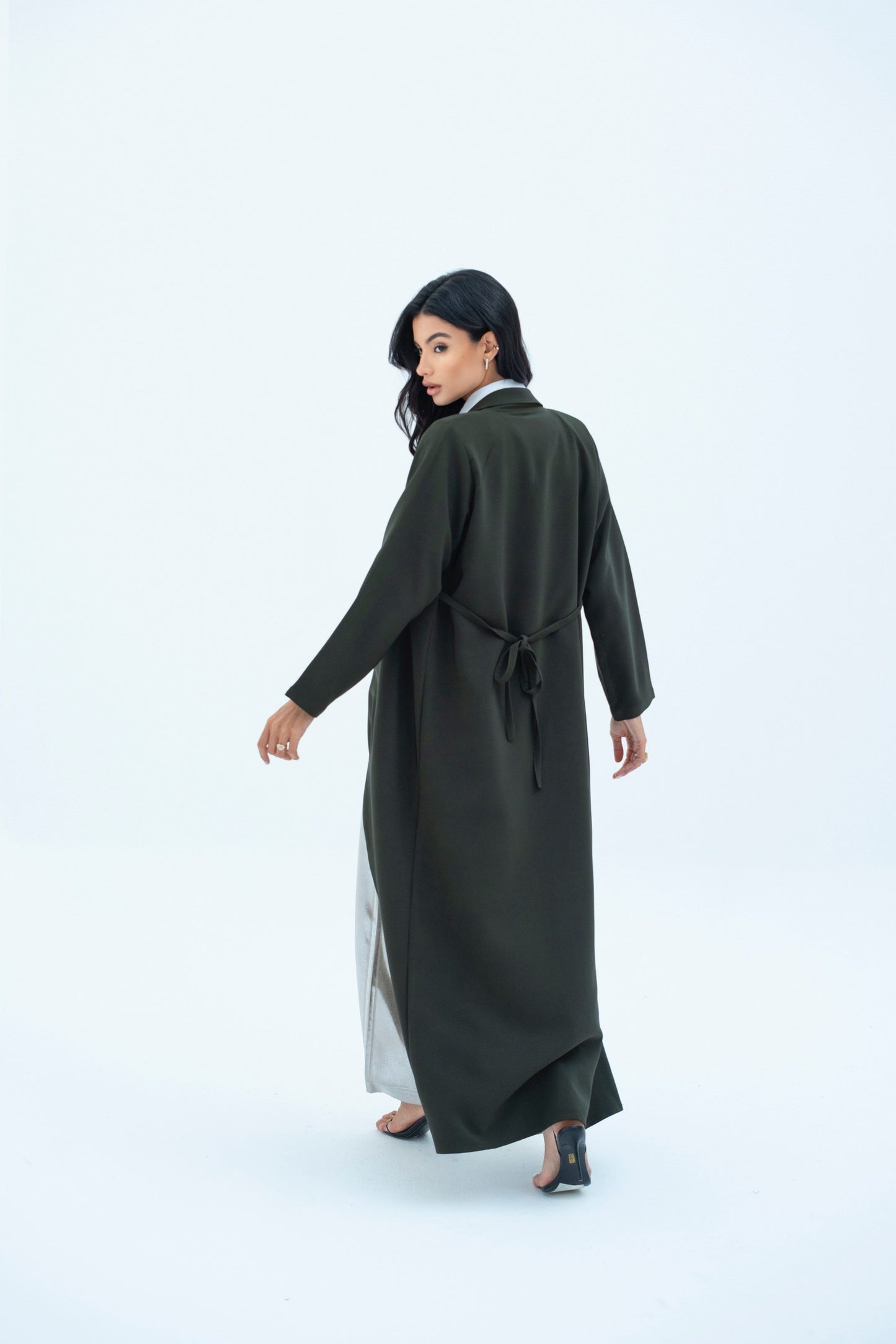 Ribbon Suit Abaya