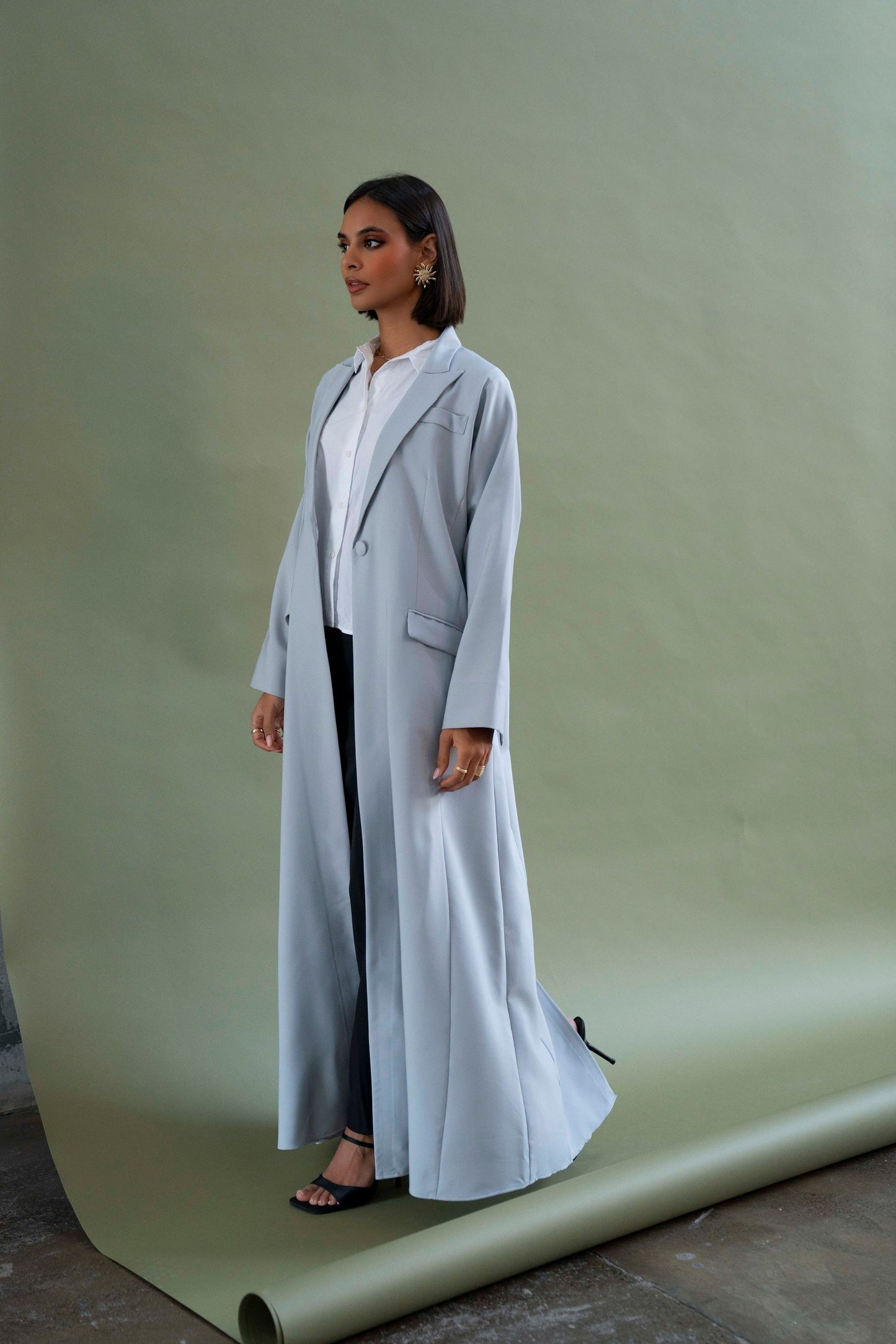 Slim-Fit Suit Abaya