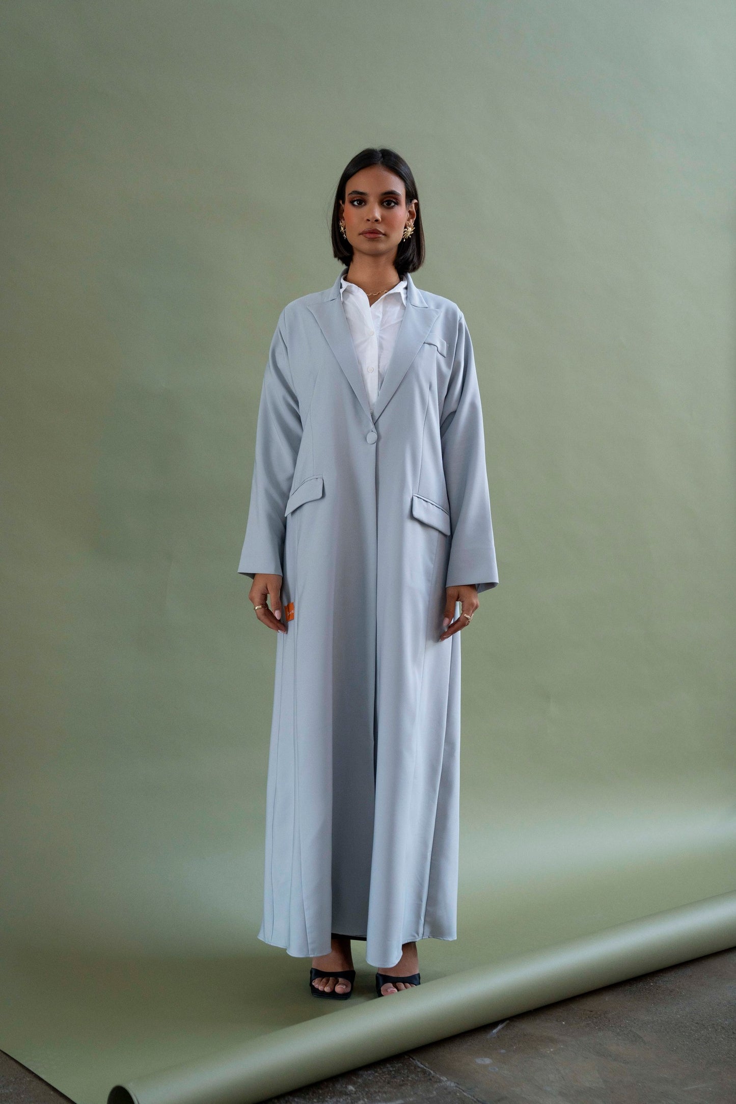 Slim-Fit Suit Abaya