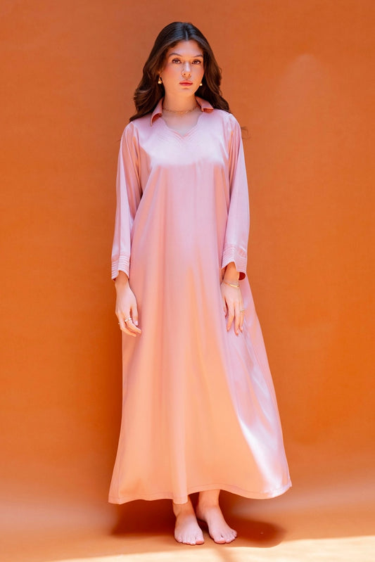 Soft Wave Collared Kaftan