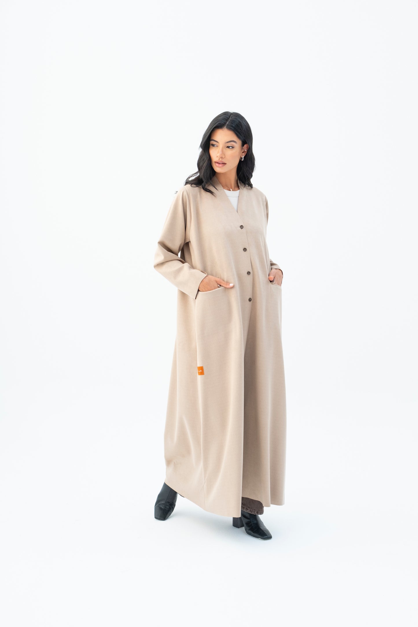 Suede Cardigan Abaya