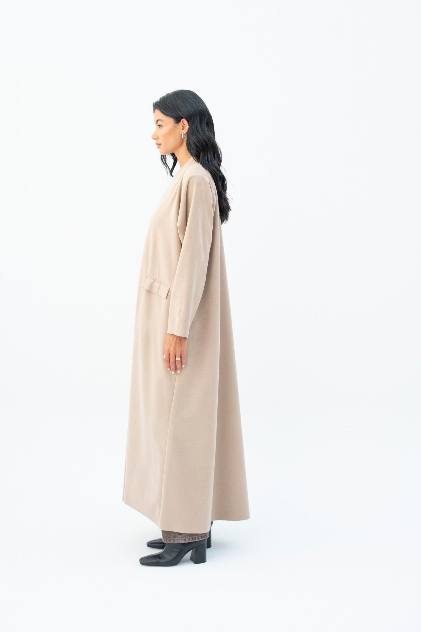 Suede Cardigan Abaya