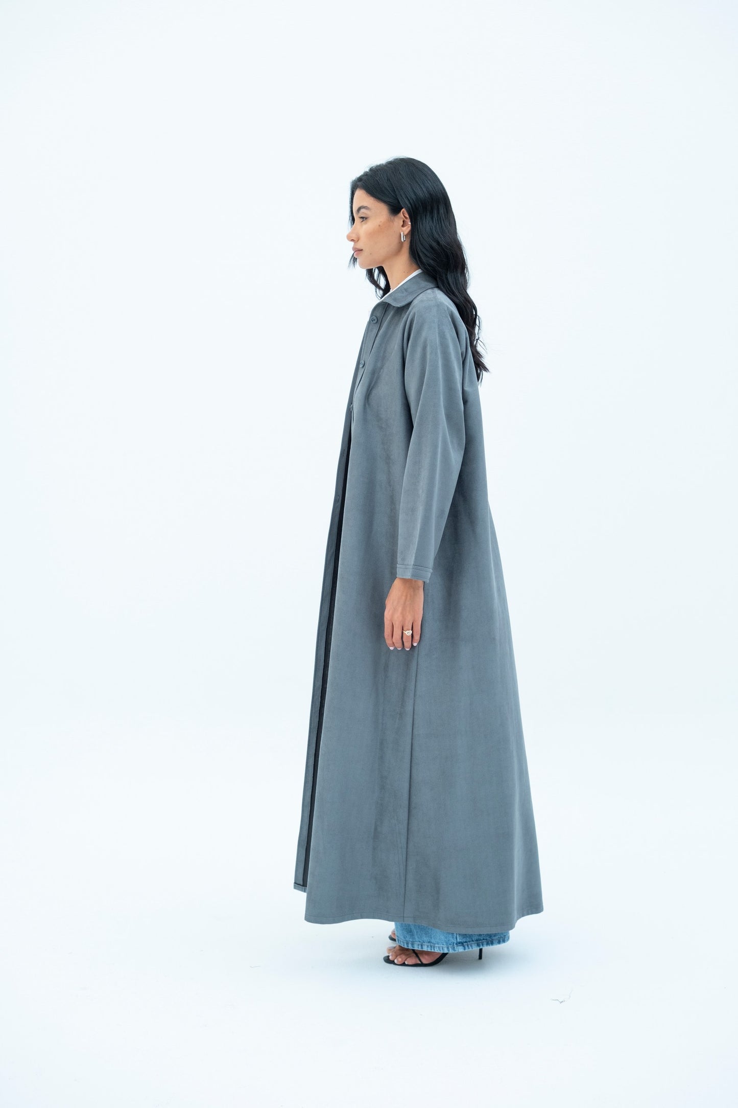 Suede Overshirt Abaya