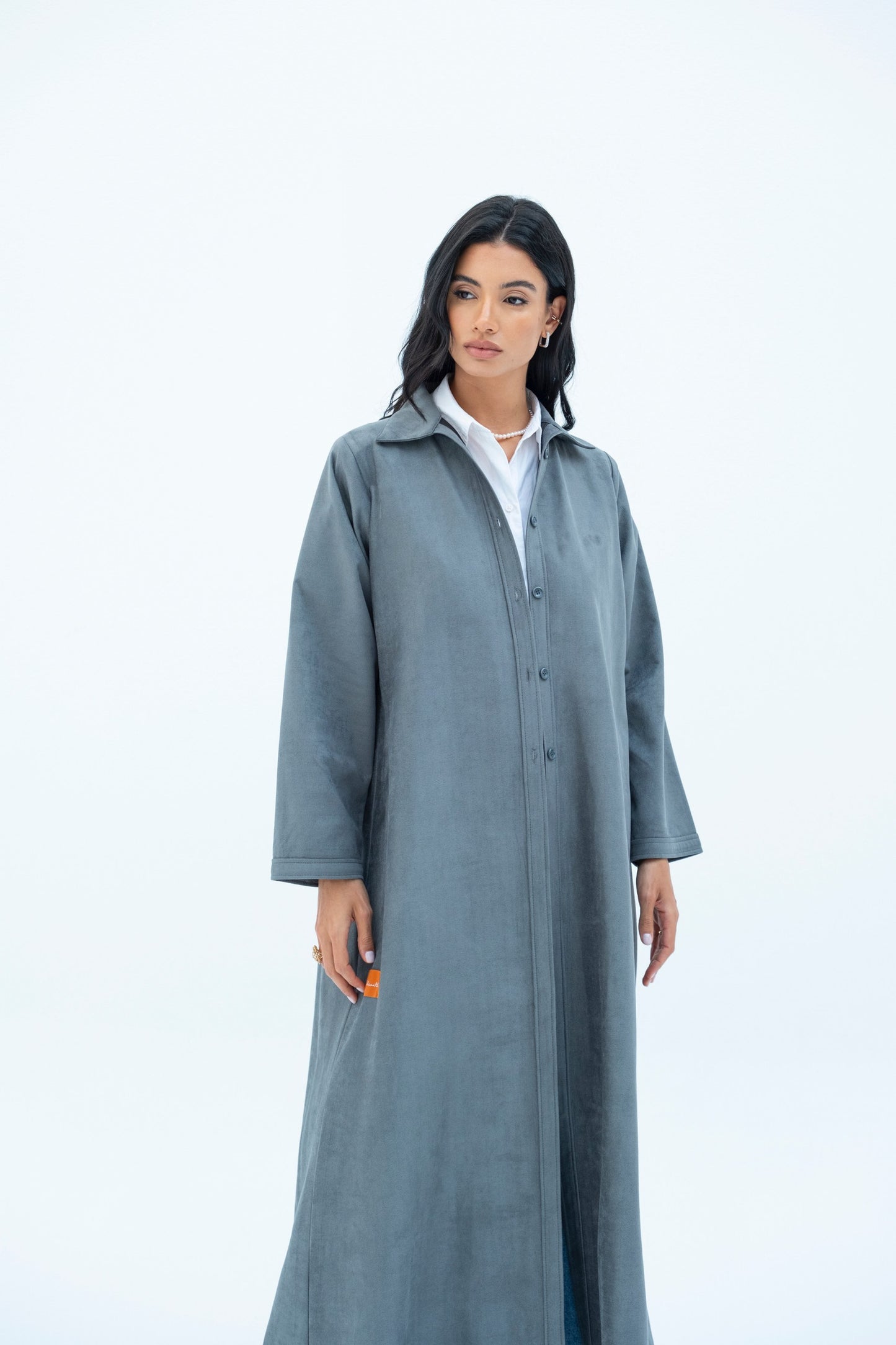 Suede Overshirt Abaya